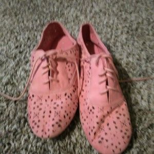 Ladies Peach shoes